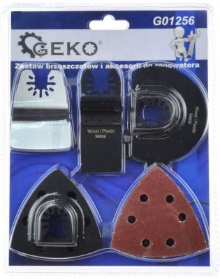 Sada 6 ks nástavců pro multifunkční brusky GEKO G01256