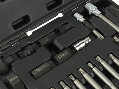 Sada klíčů pro demontáž řemenice alternátoru, 22ks GEKO G02781