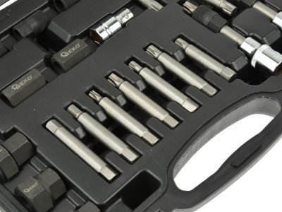 Sada klíčů pro demontáž řemenice alternátoru, 22ks GEKO G02781