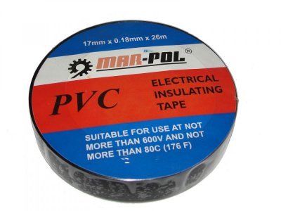 Páska izolační PVC, 17mmx0,18mmx26m, černá MAR-POL M79450