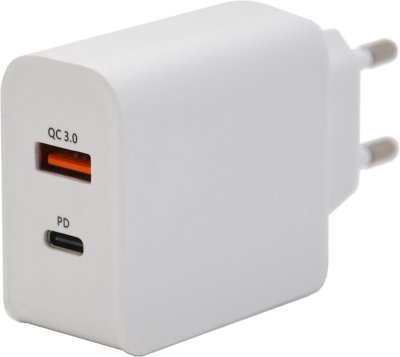 Compass zástrčka QUICK CHARGE 3.0 230V USB-A / USB-C 18W