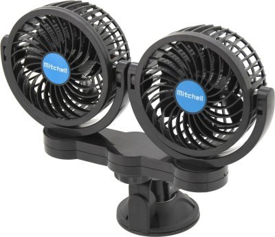 Compass ventilátor MITCHELL DUO 2x108mm 12V na přísavku