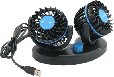 Compass ventilátor MITCHELL DUO 2x85mm USB 5V na palubní desku