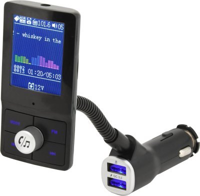 Compass Hands free FM transmitter LCD COLOR