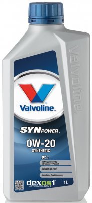 Motorový olej Valvoline SynPower DX1 0W-20, 1L