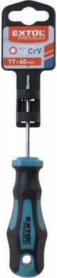 Šroubovák TORX, T7x60mm, CrV EXTOL PREMIUM