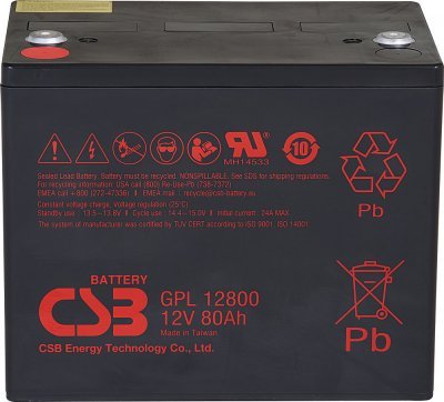 Akumulátor CSB 12V, 80Ah (GPL12800)