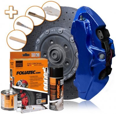 Foliatec dvousložková barva na brzdy, modrá (Performance blue metallic)