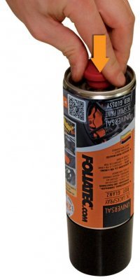 Foliatec dvousložková barva na brzdy ve spreji, šedá metalická, 400ml