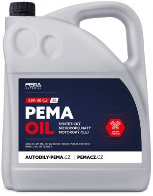 Motorový olej PEMA OIL C3 5W-30, 5L