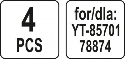 Sáček do vysavače pro (YT-85701, TO-78874 ) 4ks Yato YT-85732