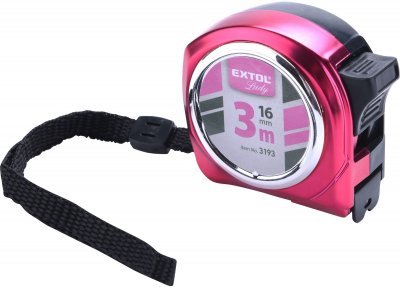 Metr svinovací, 3m, š. pásku 16mm EXTOL LADY
