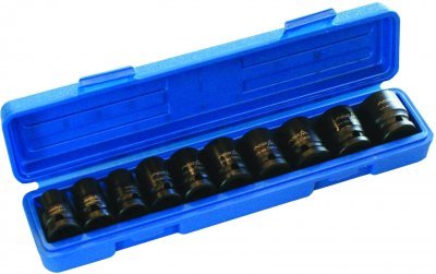 Nástrčné hlavice úderové 1/2", 10 - 24 mm, 6hranné, sada 10 ks - ASTA 914010P
