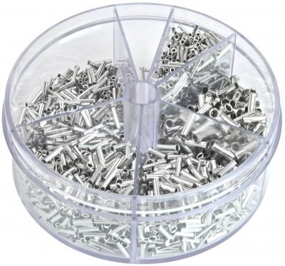 Dutinky lisovací neizolované, 0.55 - 2.5 mm, sada 1900 ks - ASTA A-TC512