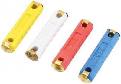 Autopojistky GBC 5 - 25 A, 6 x 25 mm, sada 20 ks - ASTA A-TC525