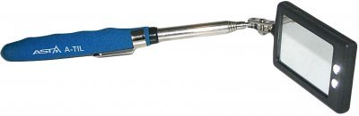 Zrcátko inspekční, teleskopické 285 - 870 mm, s LED osvětlením - ASTA A-TIL