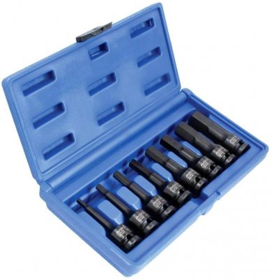 Zástrčné úderové hlavice Imbus 1/2", H5 - H19, sada 8 ks - ASTA A-1MHEX8