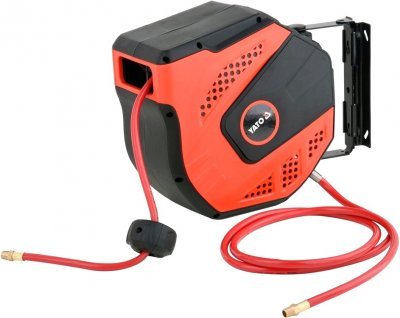 Pneumatická hadice 8mm x 20m na navijáku Yato YT-24244
