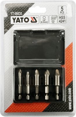 Yato sada vytahováků zlomených šroubů 5 ks YT-06035