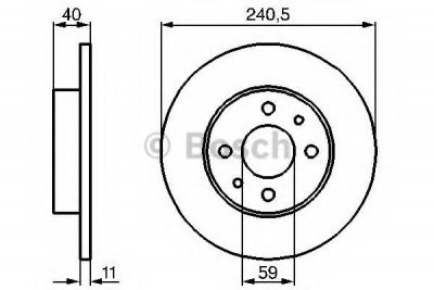 Brzdový kotouč Bosch 0 986 478 342