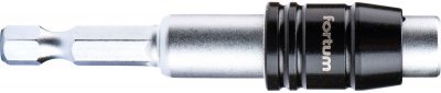 Držák hrotů do vrtačky, 1/4"x60mm, Quick-Lock, CrV FORTUM