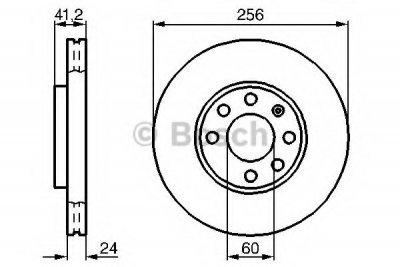 Brzdový kotouč Bosch 0 986 478 881 přední levý nebo pravý