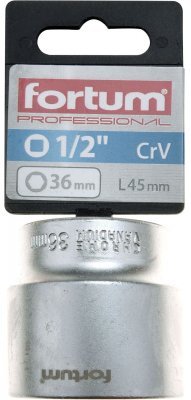 Hlavice nástrčná 1/2", 36mm, L 47mm FORTUM