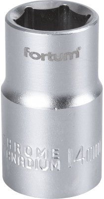 Hlavice nástrčná 1/2", 14mm, L 38mm FORTUM