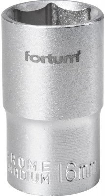 Hlavice nástrčná 1/2", 16mm, L 38mm FORTUM