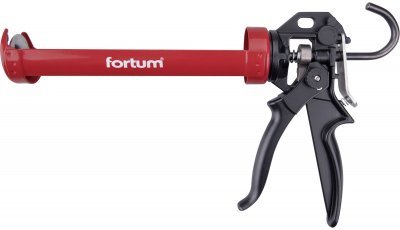 Pistole vytlač. otočná PROFI s přepínačem dávkování a zpětného kroku, 225mm/310ml FORTUM