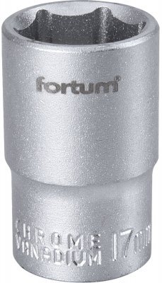 Hlavice nástrčná 1/2", 17mm, L 38mm FORTUM