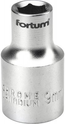 Hlavice nástrčná 1/2", 9mm, L 38mm FORTUM