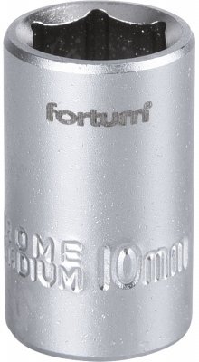 Hlavice nástrčná 1/4", 10mm, L 25mm FORTUM