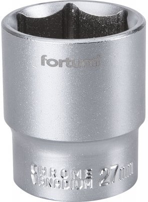 Hlavice nástrčná 1/2", 27mm, L 42mm FORTUM