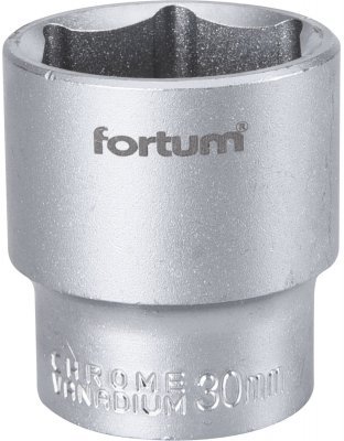 Hlavice nástrčná 1/2", 30mm, L 44mm FORTUM