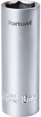 Hlavice nástrčná na zapalov. svíčky 1/2", 16mm, L 65mm FORTUM