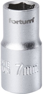 Hlavice nástrčná 1/4", 7mm, L 25mm FORTUM