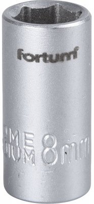 Hlavice nástrčná 1/4", 8mm, L 25mm FORTUM