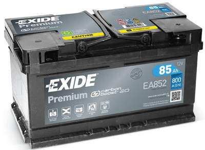 Autobaterie Exide Premium 12V, 85Ah, 800A, EA852