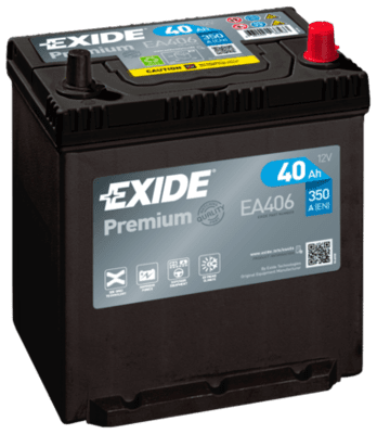 Autobaterie Exide Premium 12V, 40Ah, 350A, EA406