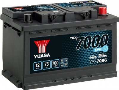 Autobaterie Yuasa YBX7000 EFB Start-Stop 12V, 75Ah, 700A, YBX7096