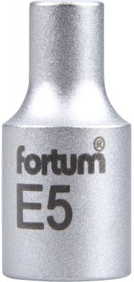 Hlavice nástrčná vnitřní TORX 1/4", E 5, L 25mm FORTUM