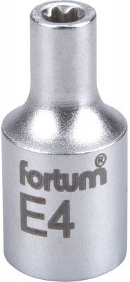 Hlavice nástrčná vnitřní TORX 1/4", E 4, L 25mm FORTUM