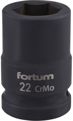 Hlavice nástrčná rázová 3/4", 22mm, L 52mm FORTUM