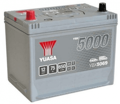 Autobaterie Yuasa YBX5000 Silver High Performance SMF 12V, 75Ah, 650A, YBX5069