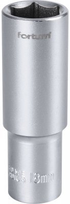 Hlavice nástrčná prodloužená 1/2", 18mm, L 77mm FORTUM