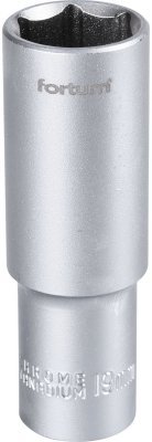 Hlavice nástrčná prodloužená 1/2", 19mm, L 77mm FORTUM