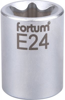 Hlavice nástrčná vnitřní TORX 1/2", E 24, L 38mm FORTUM