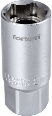 Hlavice nástrčná na zapalov. svíčky 1/2", 21mm, L 65mm, magnet FORTUM
