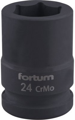 Hlavice nástrčná rázová 3/4", 24mm, L 52mm FORTUM